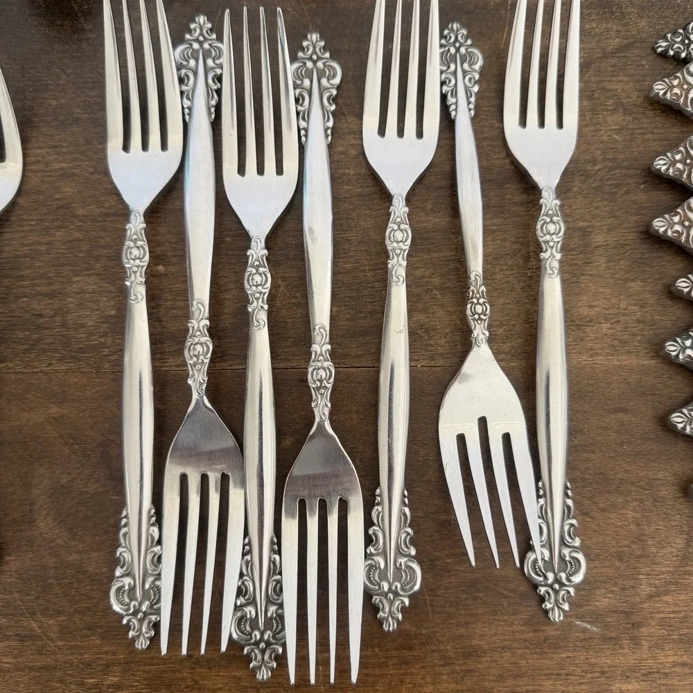 Vintage Stanley Roberts SRB-139 Flatware Lot Stainless Japan 39 Pieces‎ MCM